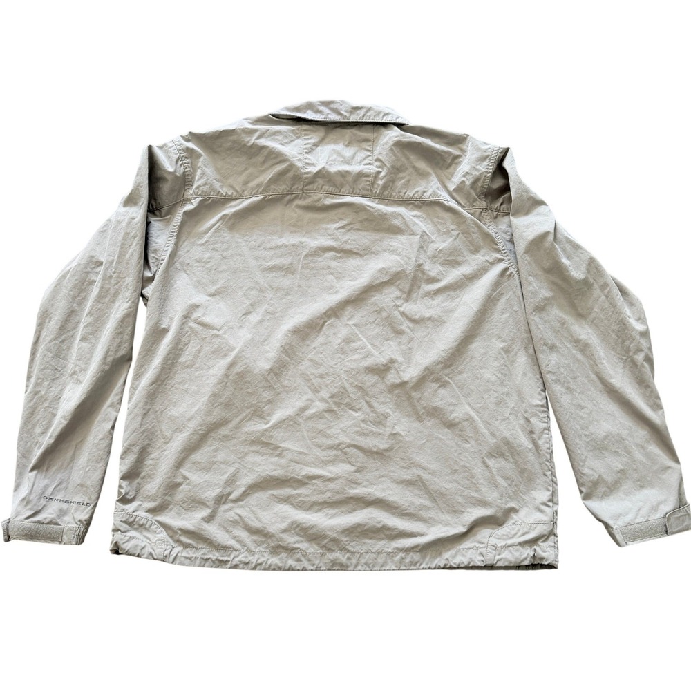 Columbia Sportswear Omni Shield Mens XL Windbreaker Rain Jacket‎ Tan